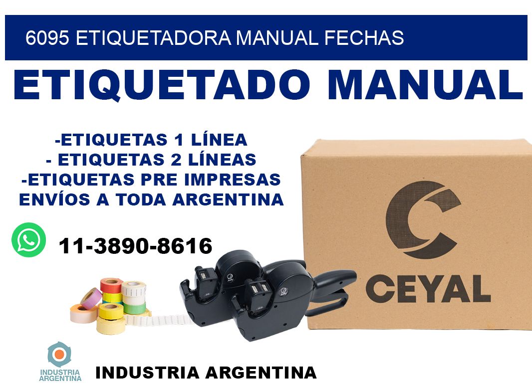 6095 etiquetadora manual fechas
