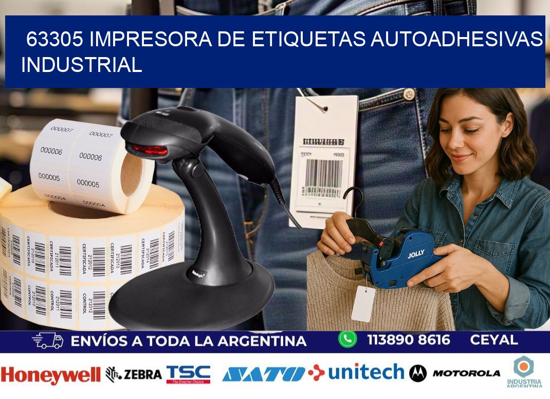 63305 Impresora de etiquetas autoadhesivas industrial