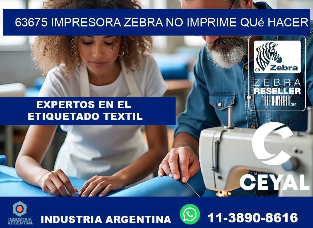 63675 impresora zebra no imprime qué hacer