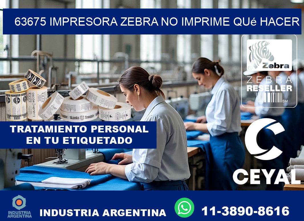 63675 impresora zebra no imprime qué hacer