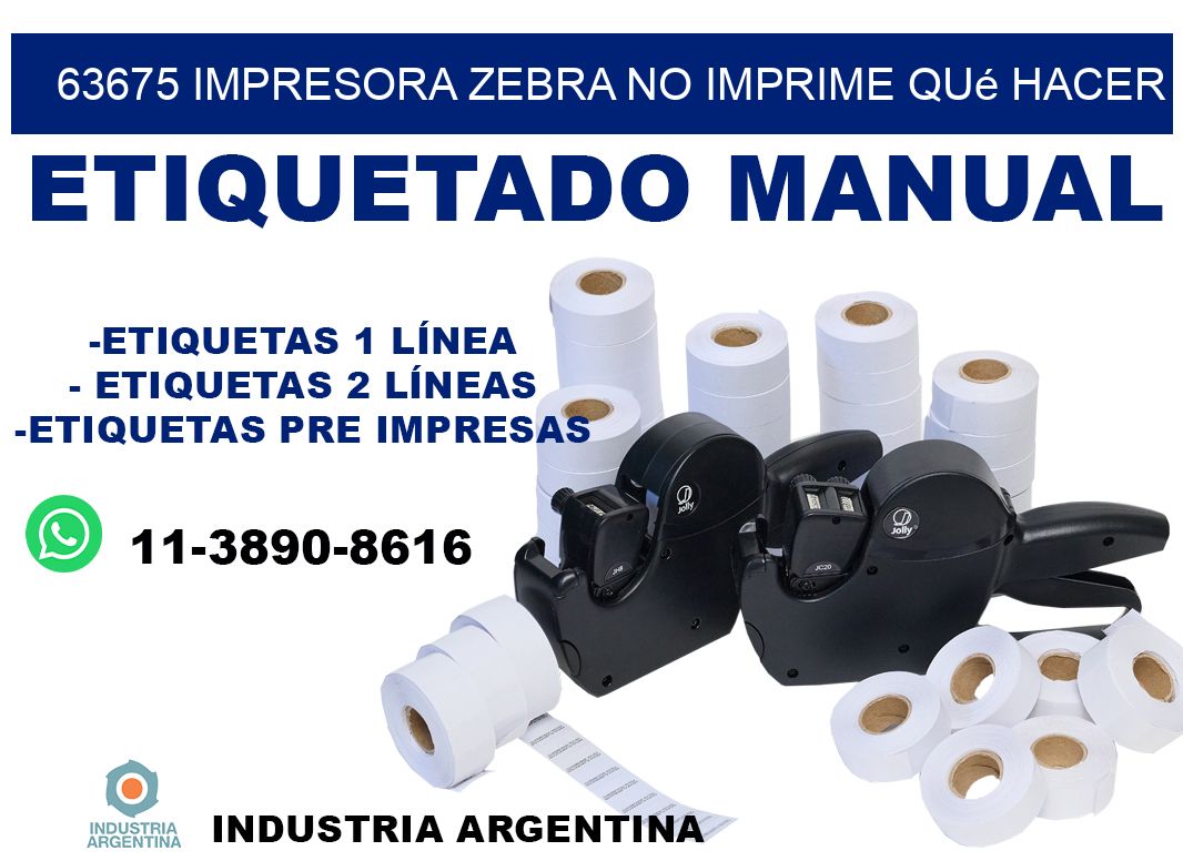 63675 impresora zebra no imprime qué hacer