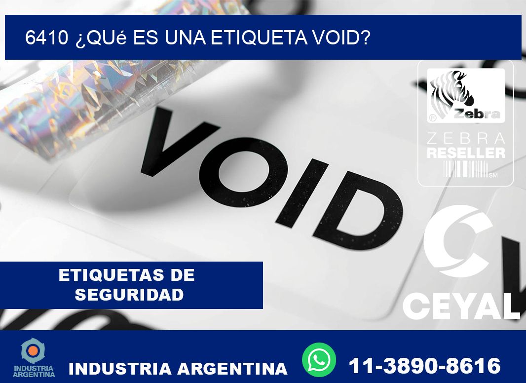 6410 ¿Qué es una etiqueta void?