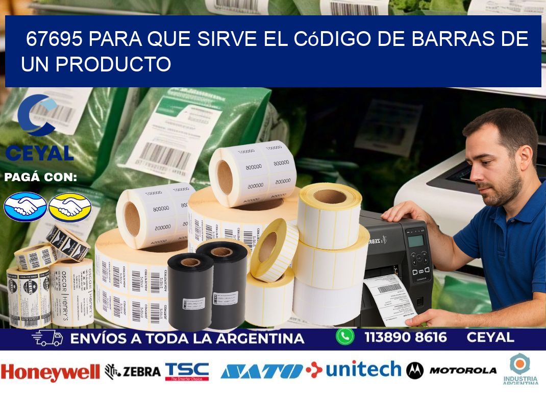67695 Para que sirve el código de barras de un producto