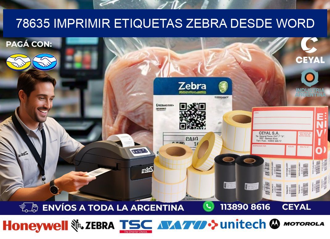 78635 imprimir etiquetas zebra desde word