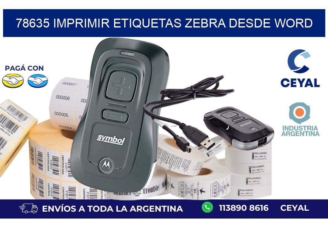 78635 imprimir etiquetas zebra desde word
