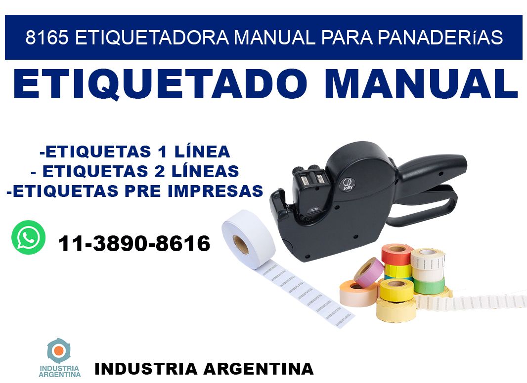 8165 etiquetadora manual para panaderías
