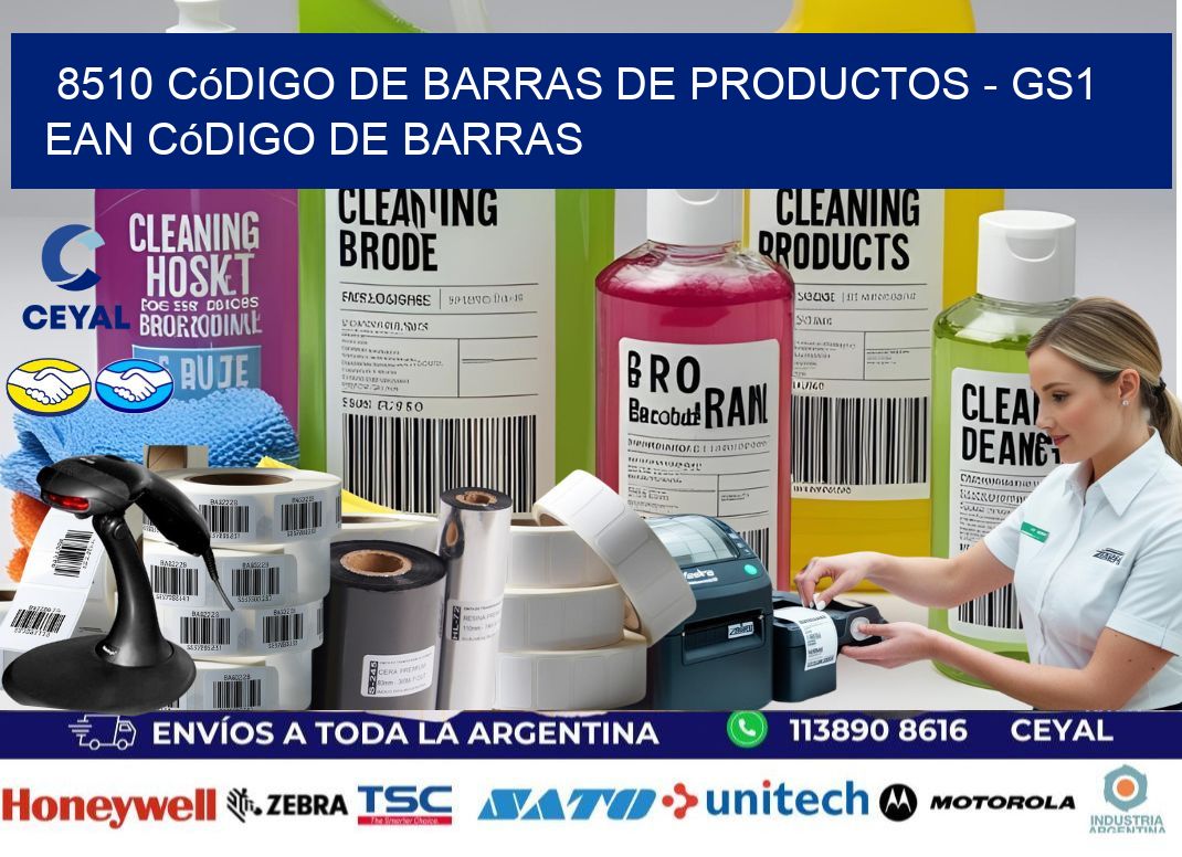 8510 Código de Barras de productos - GS1 ean Código de Barras