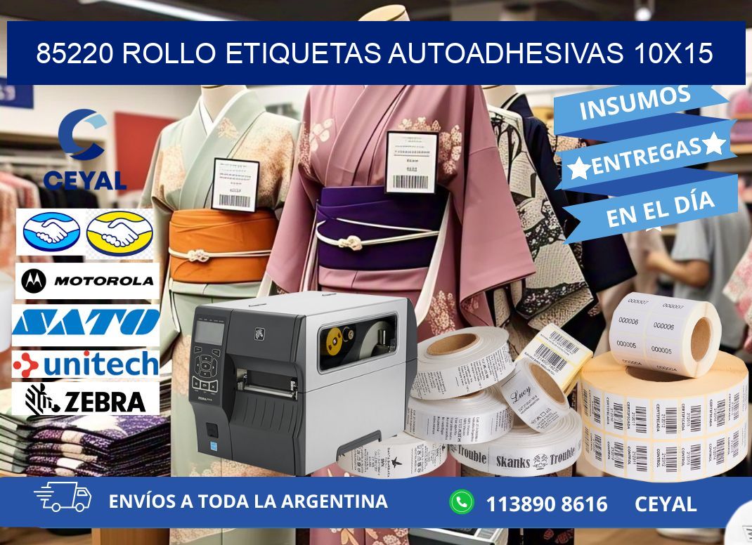 85220 Rollo Etiquetas autoadhesivas 10x15