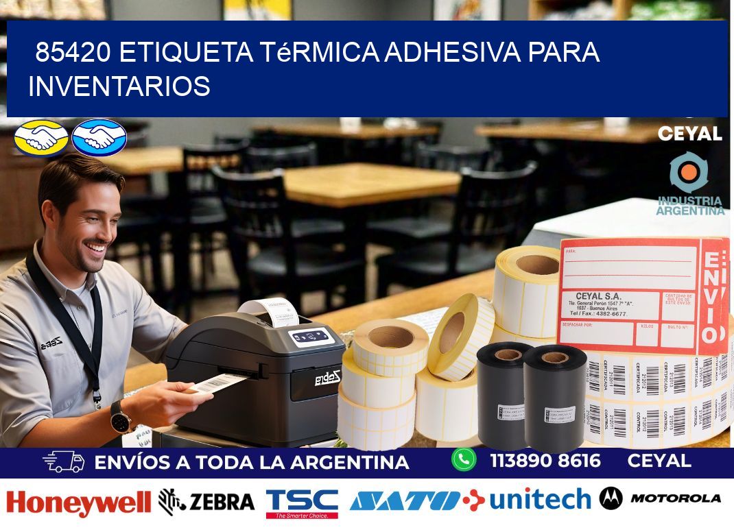 85420 Etiqueta térmica adhesiva para Inventarios