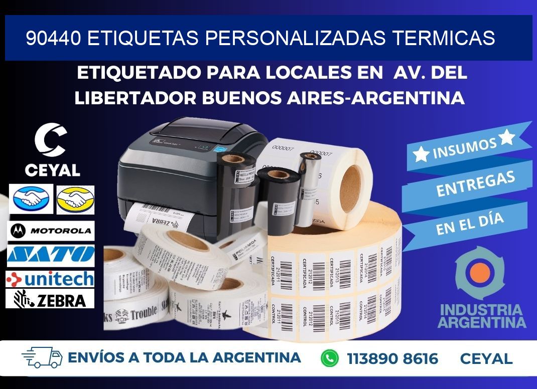 90440 Etiquetas personalizadas termicas