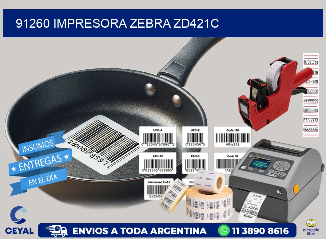 91260 Impresora Zebra zd421c