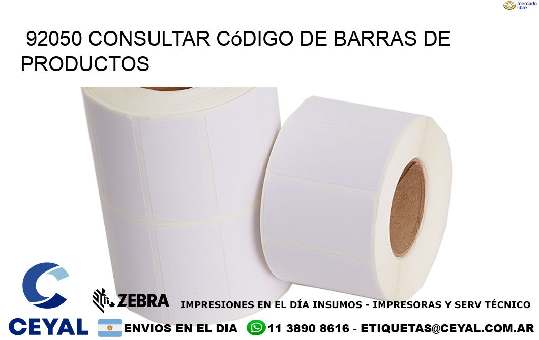 92050 Consultar código de barras de productos