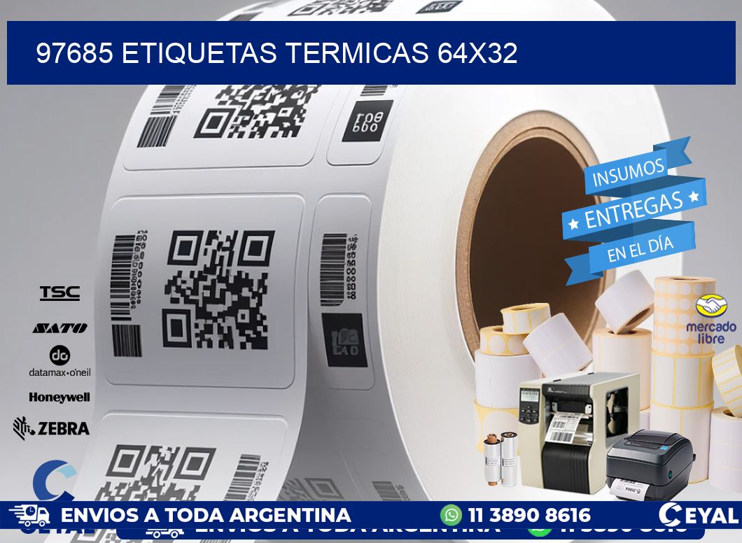 97685 etiquetas termicas 64x32