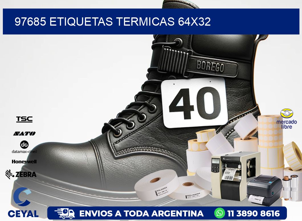 97685 etiquetas termicas 64x32