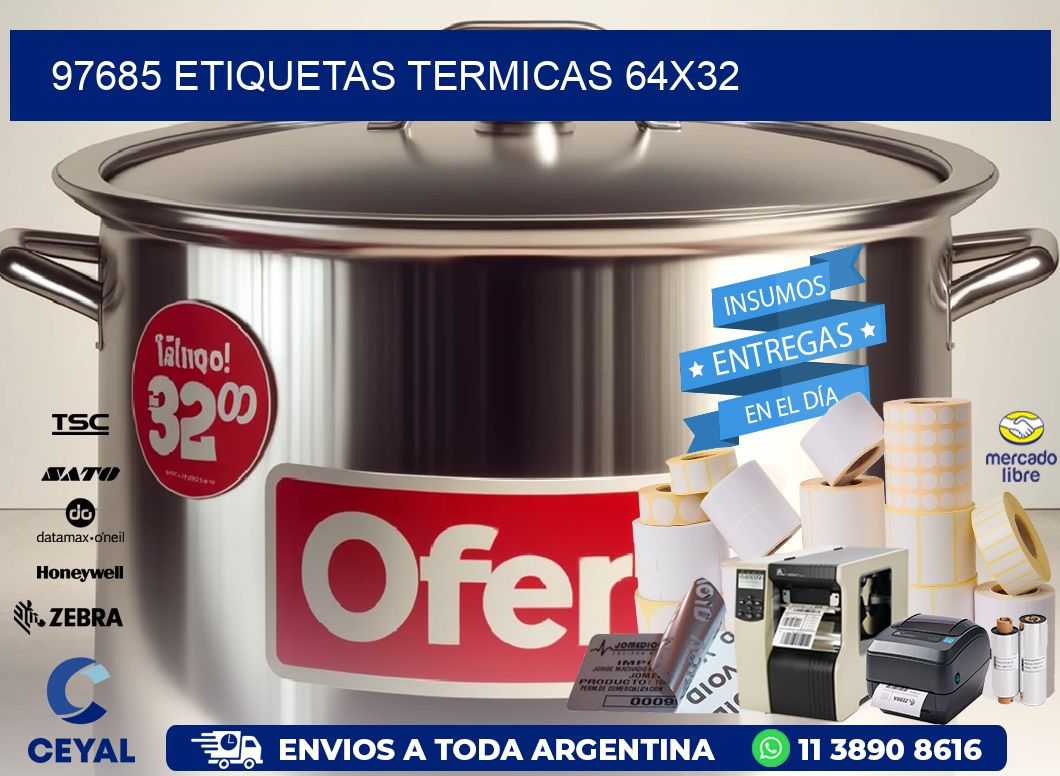 97685 etiquetas termicas 64x32