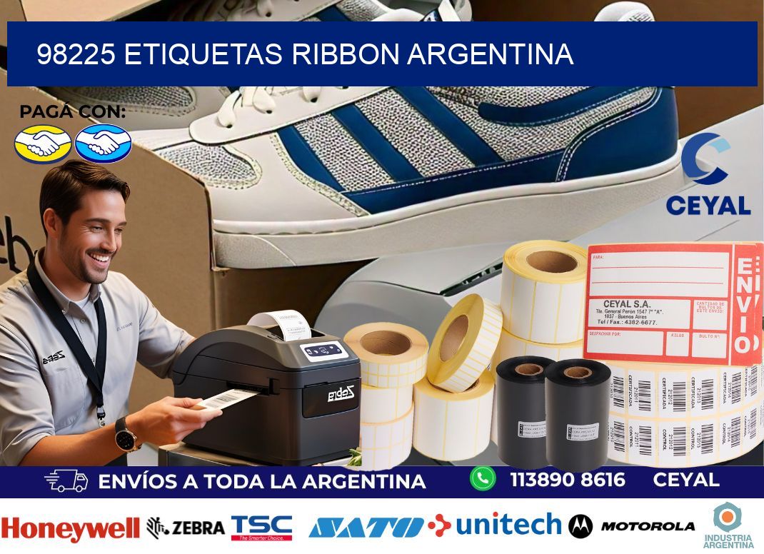 98225 etiquetas ribbon argentina