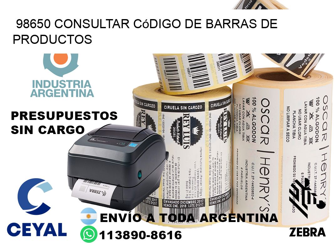 98650 Consultar código de barras de productos