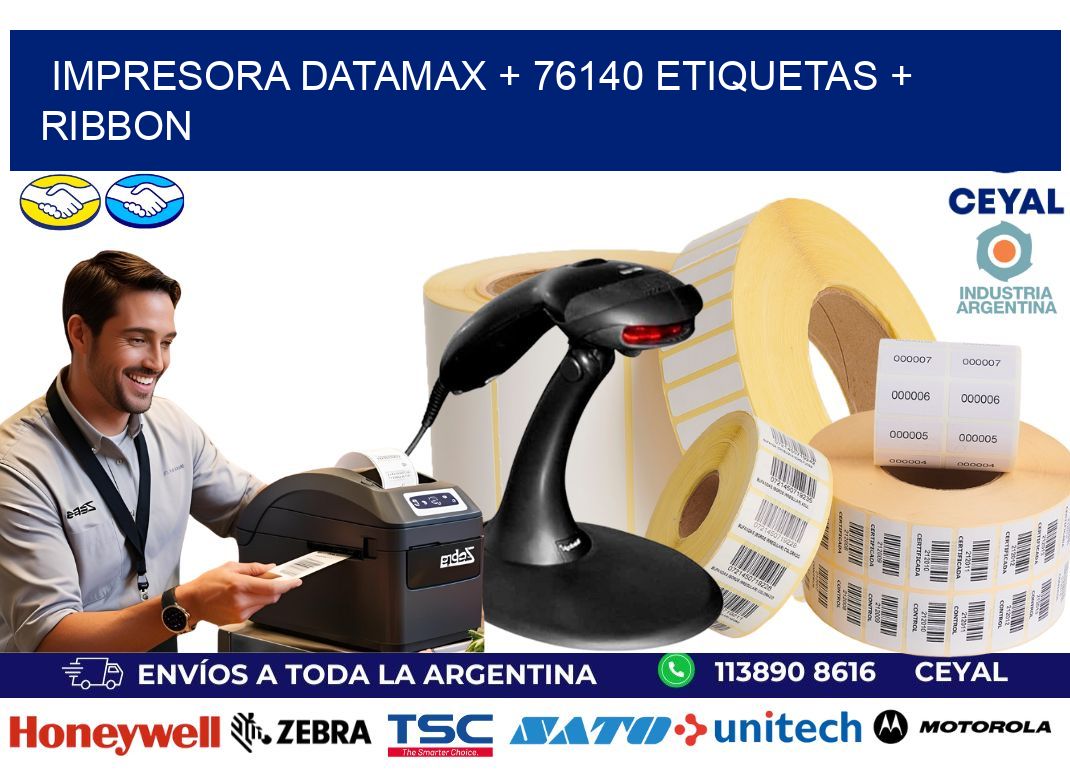 impresora DATAMAX + 76140 etiquetas + ribbon