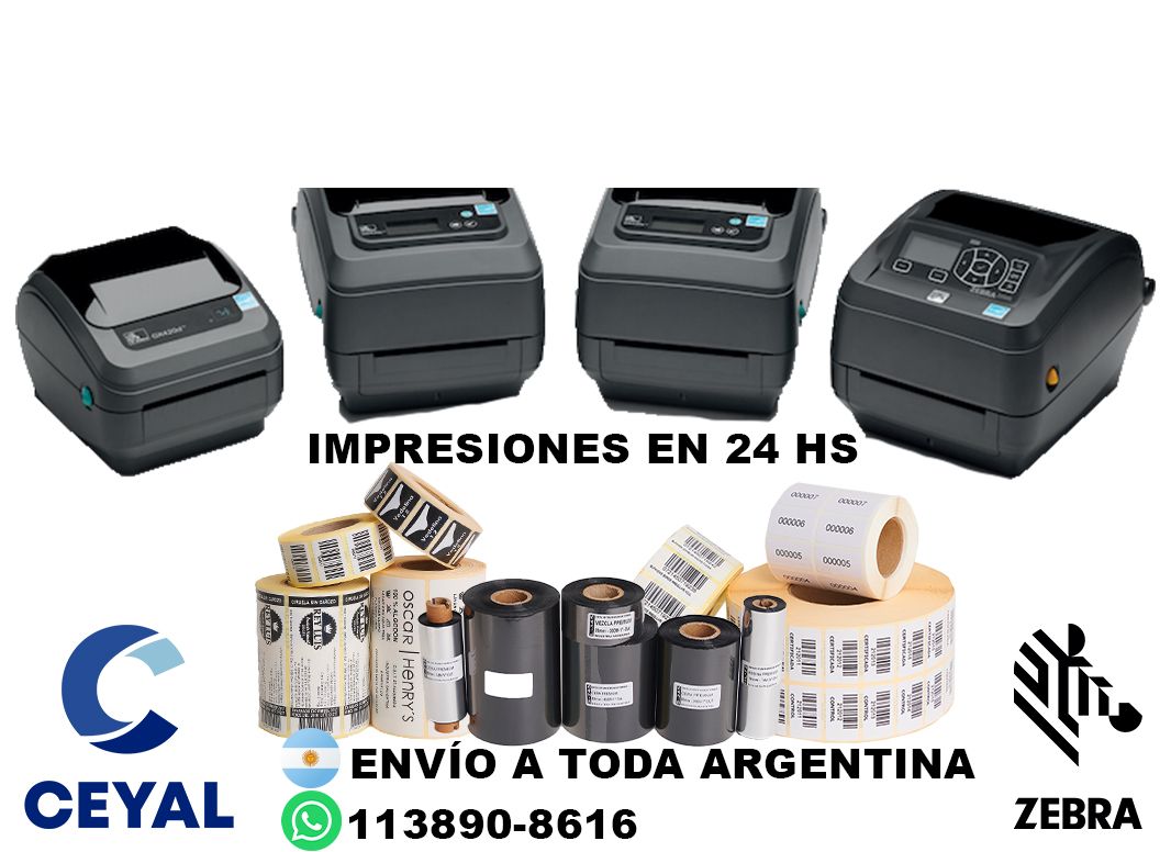 impresora zebra zd221 + 20135 etiquetas + ribbon