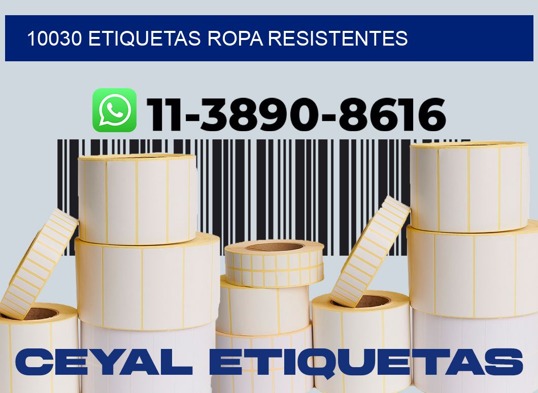 10030 Etiquetas ropa resistentes
