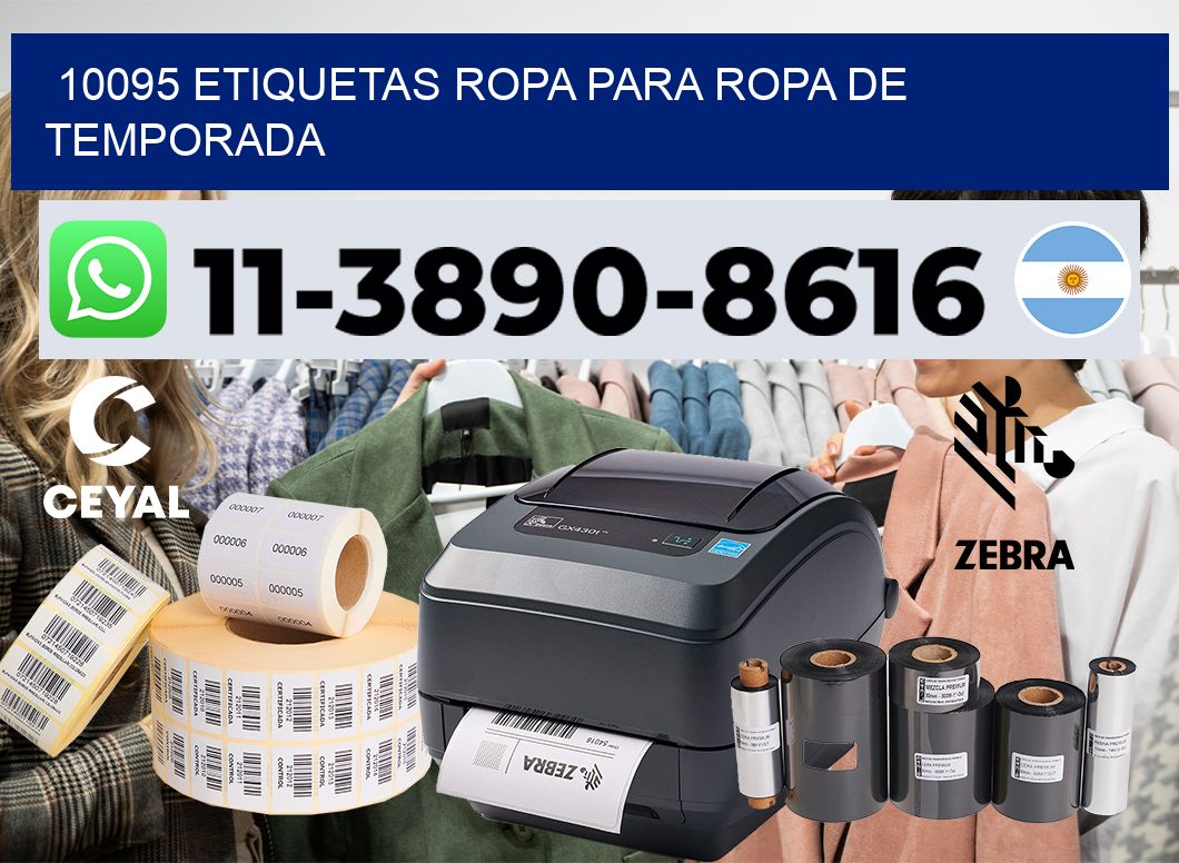 10095 Etiquetas ropa para ropa de temporada