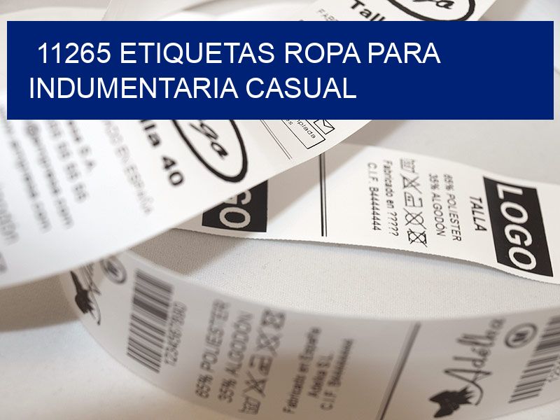 11265 Etiquetas ropa para indumentaria casual