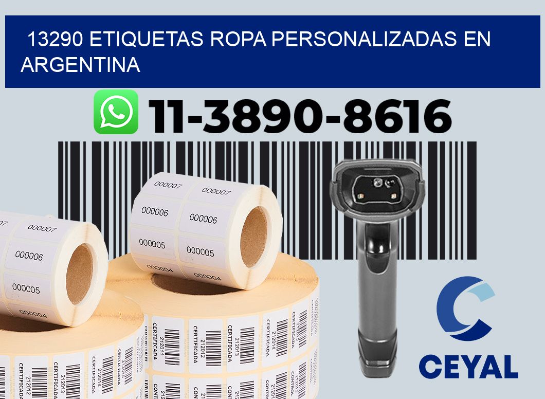 13290 Etiquetas ropa personalizadas en Argentina