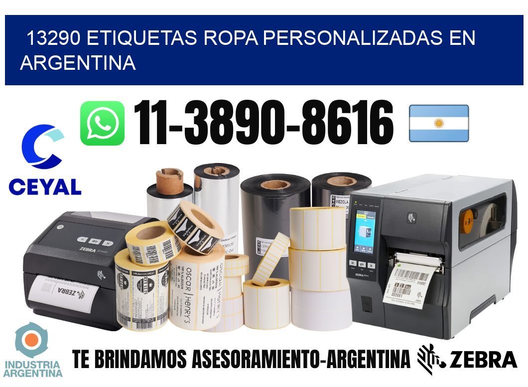 13290 Etiquetas ropa personalizadas en Argentina