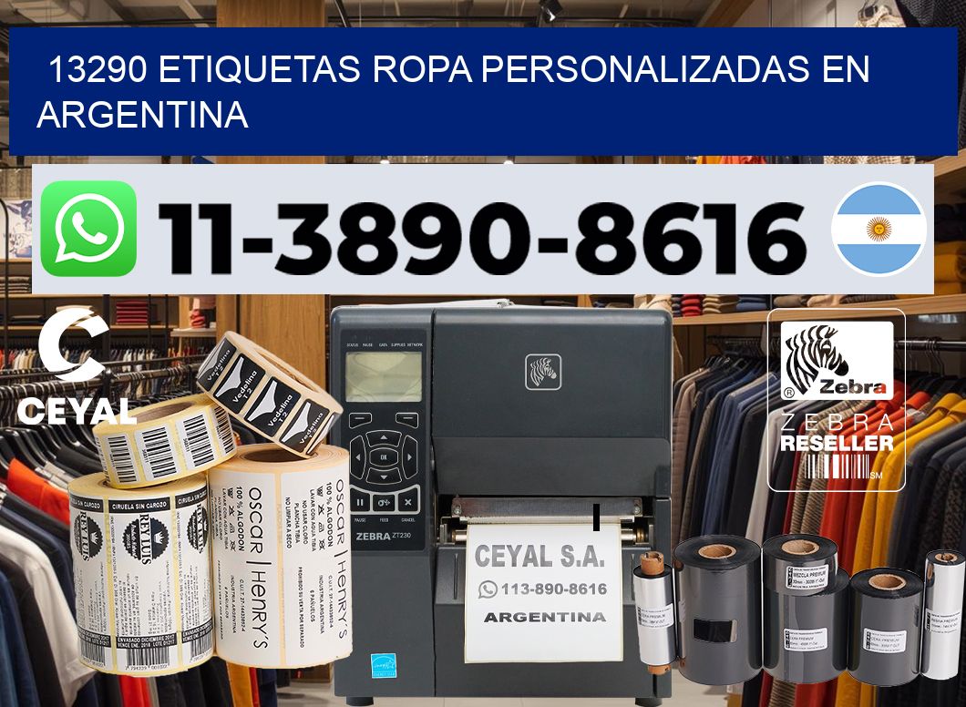 13290 Etiquetas ropa personalizadas en Argentina