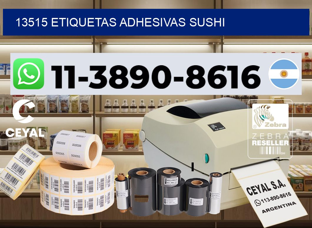 13515 etiquetas adhesivas sushi