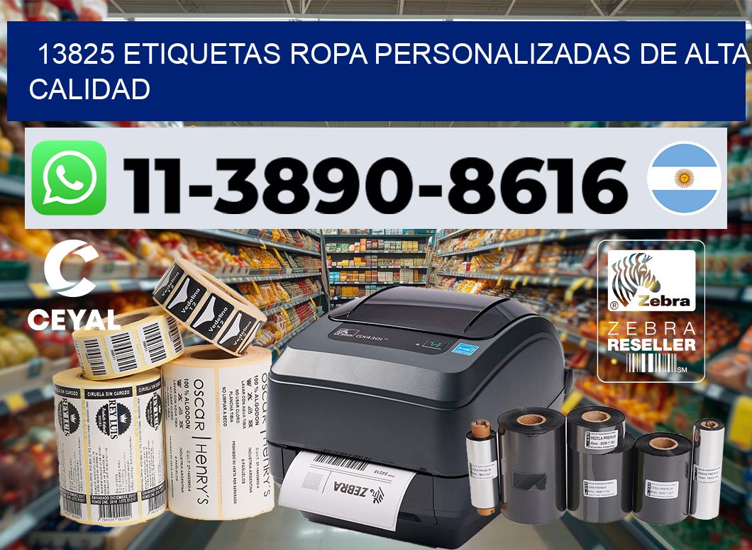 13825 Etiquetas ropa personalizadas de alta calidad