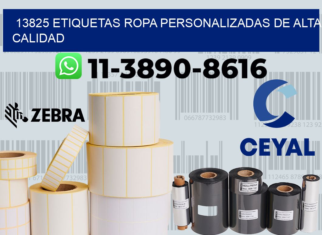 13825 Etiquetas ropa personalizadas de alta calidad