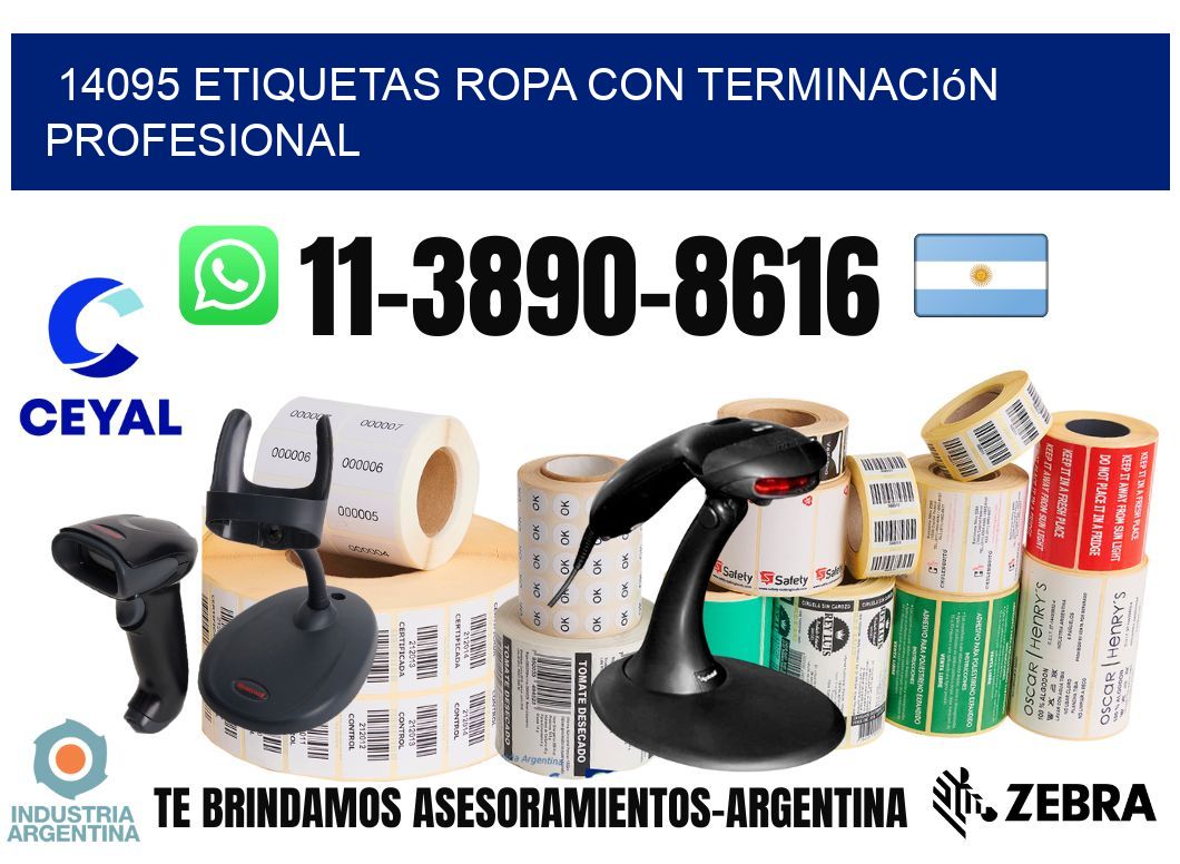 14095 Etiquetas ropa con terminación profesional
