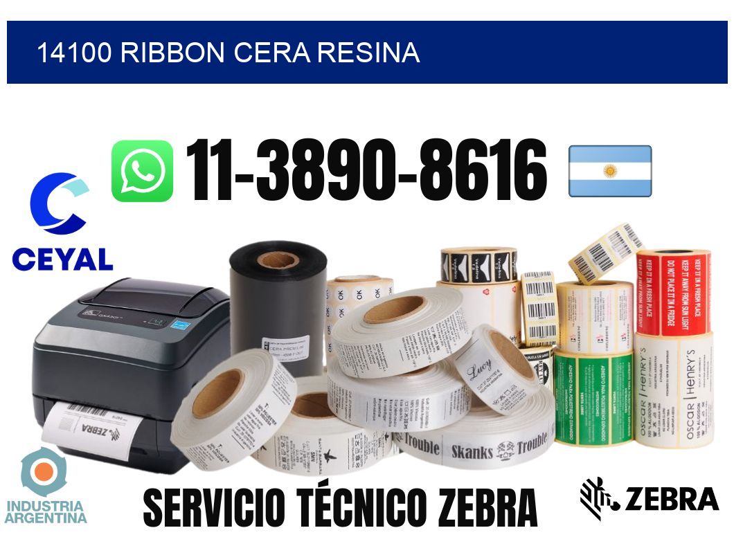 14100 ribbon cera resina