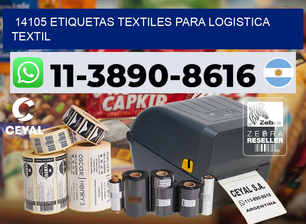 14105 Etiquetas textiles para logistica textil