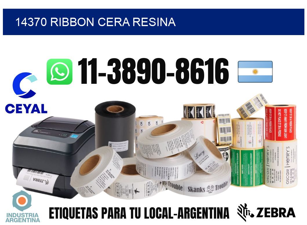 14370 ribbon cera resina