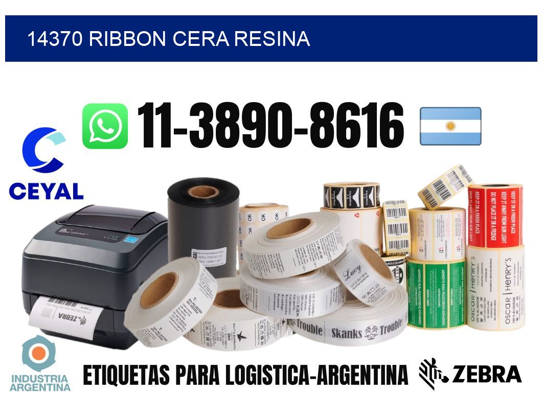 14370 ribbon cera resina