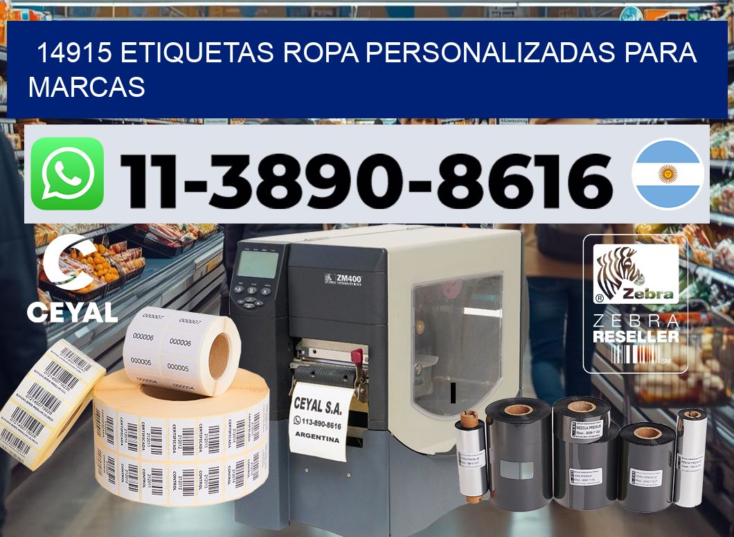 14915 Etiquetas ropa personalizadas para marcas