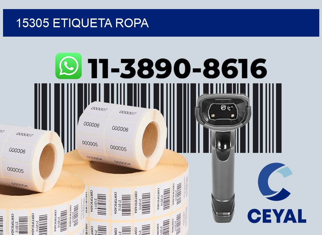 15305 etiqueta ropa
