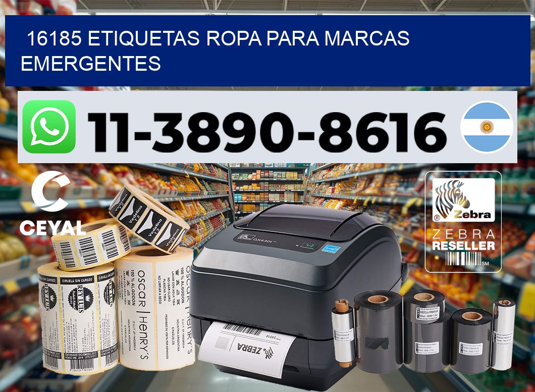 16185 Etiquetas ropa para marcas emergentes