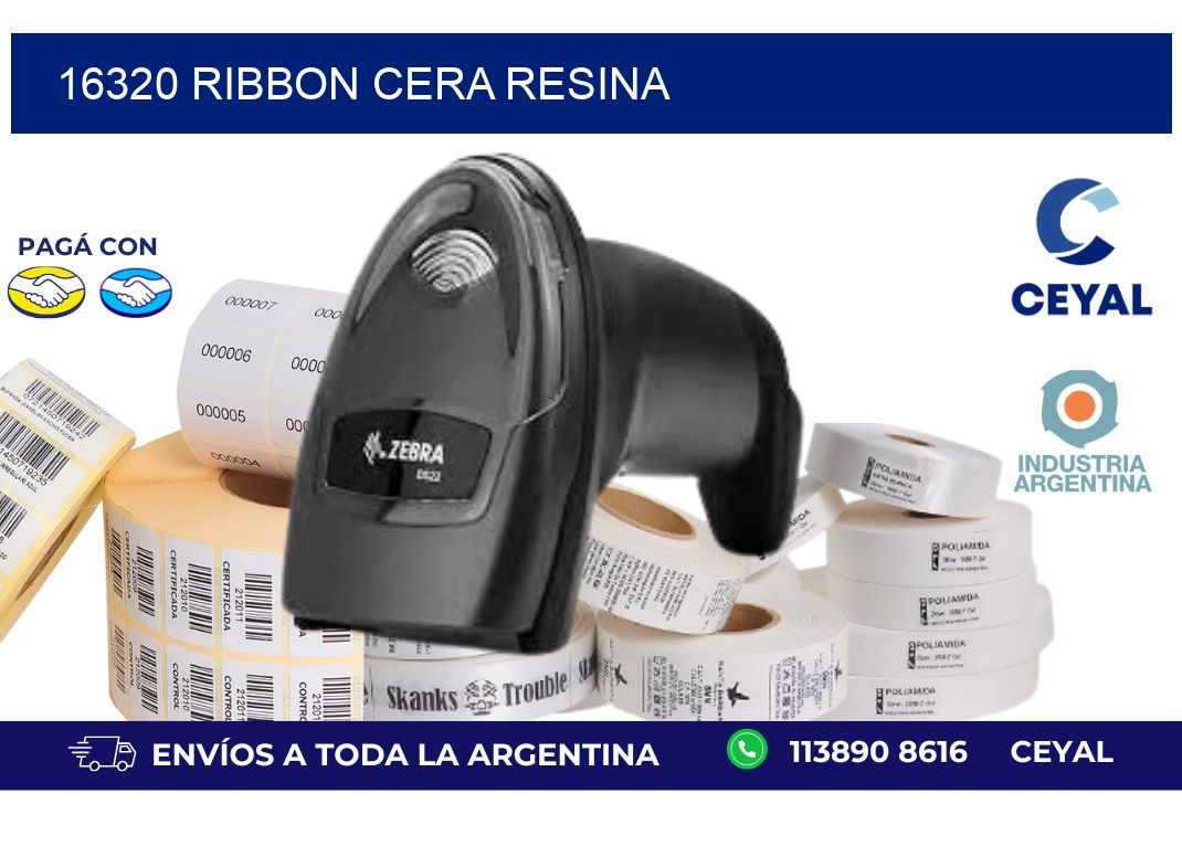 16320 ribbon cera resina