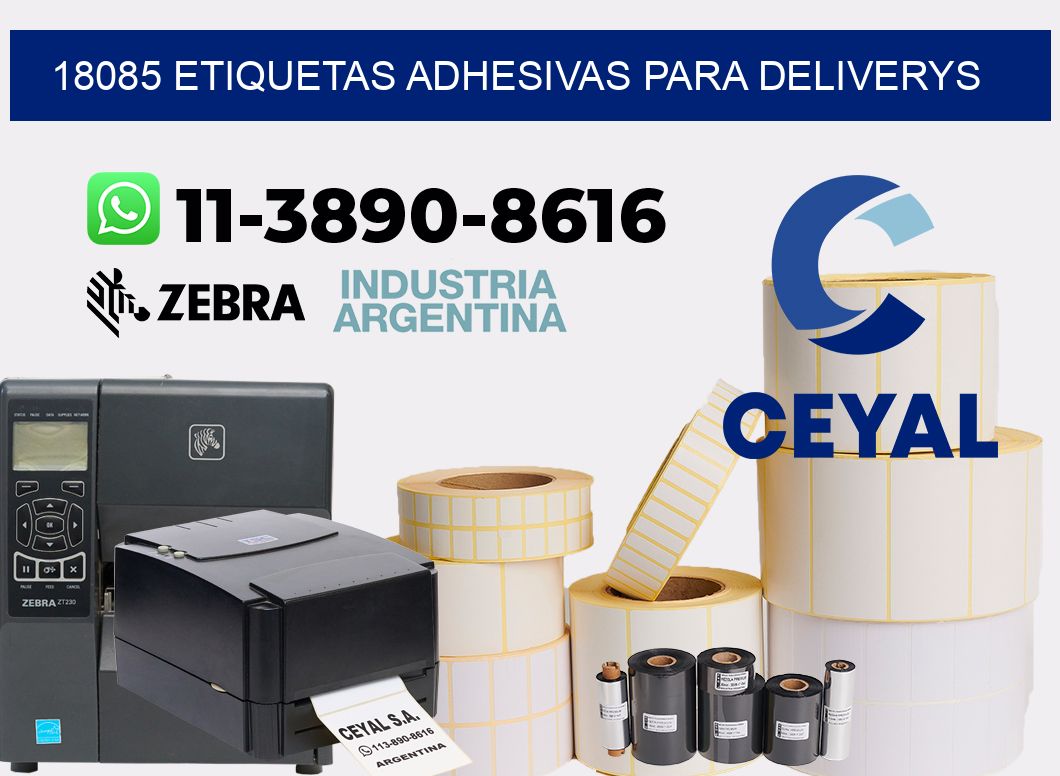 18085 etiquetas adhesivas para deliverys
