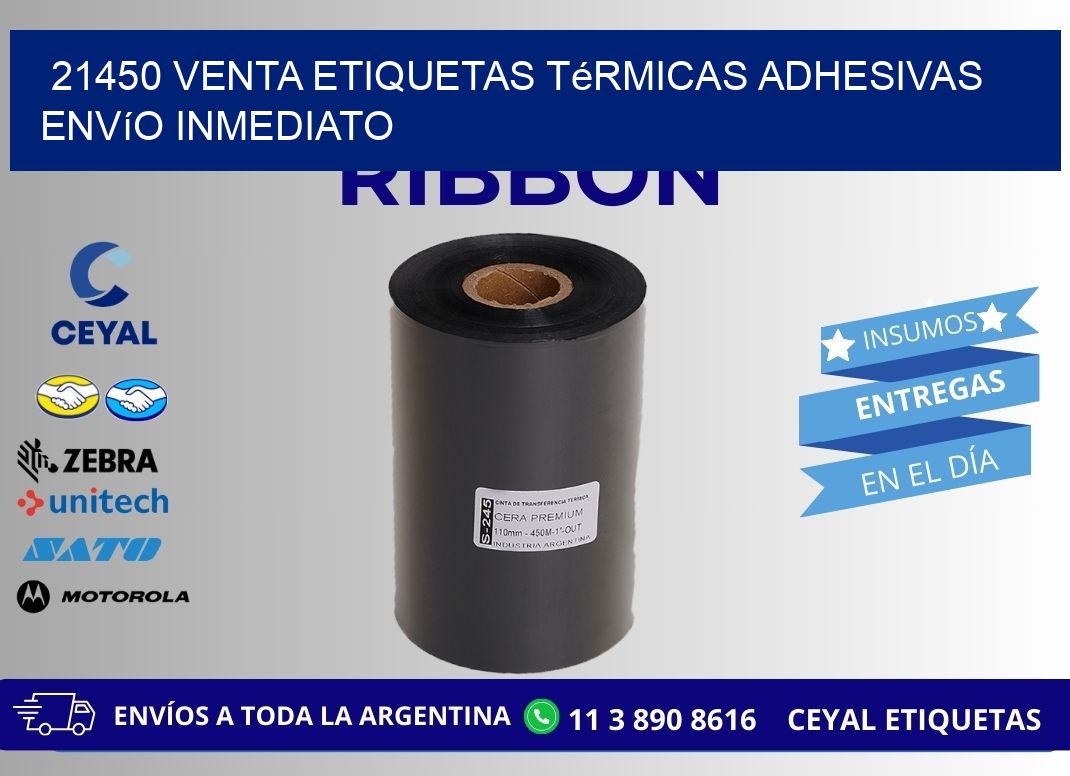 21450 venta etiquetas térmicas adhesivas envío inmediato