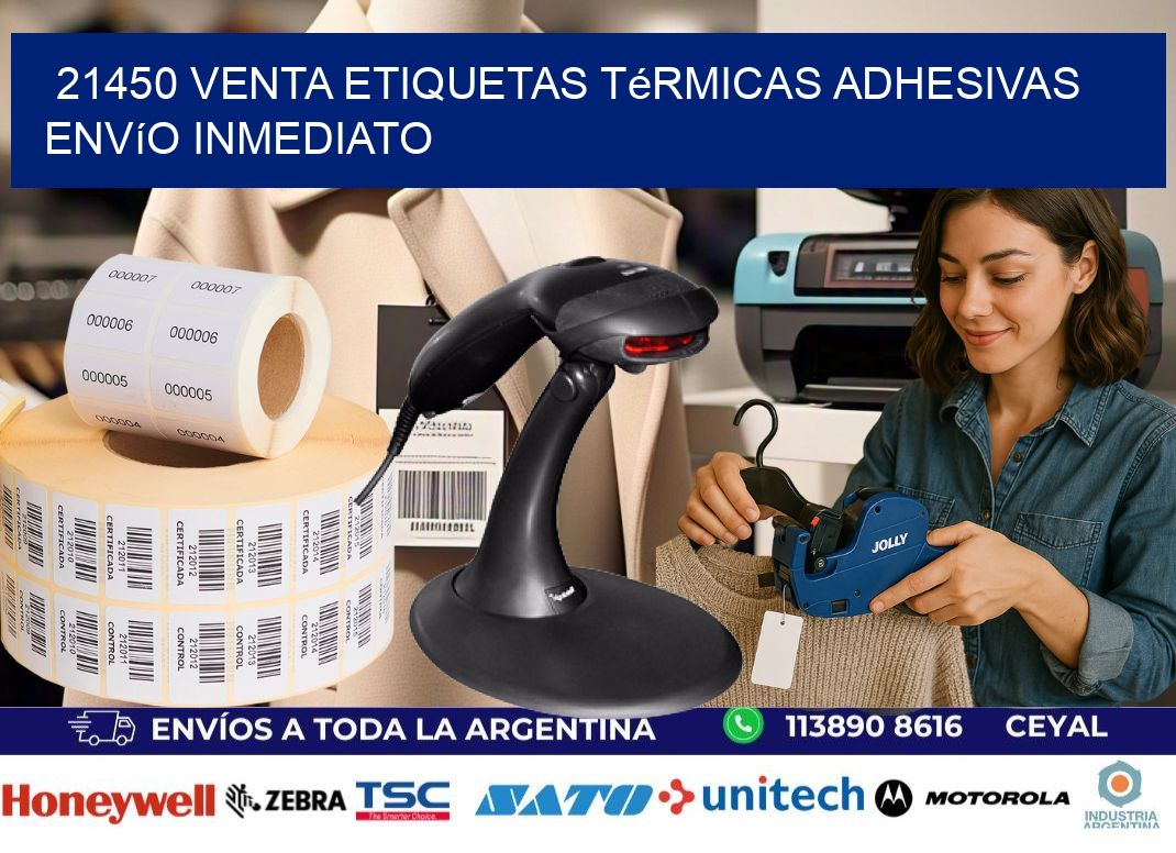 21450 venta etiquetas térmicas adhesivas envío inmediato