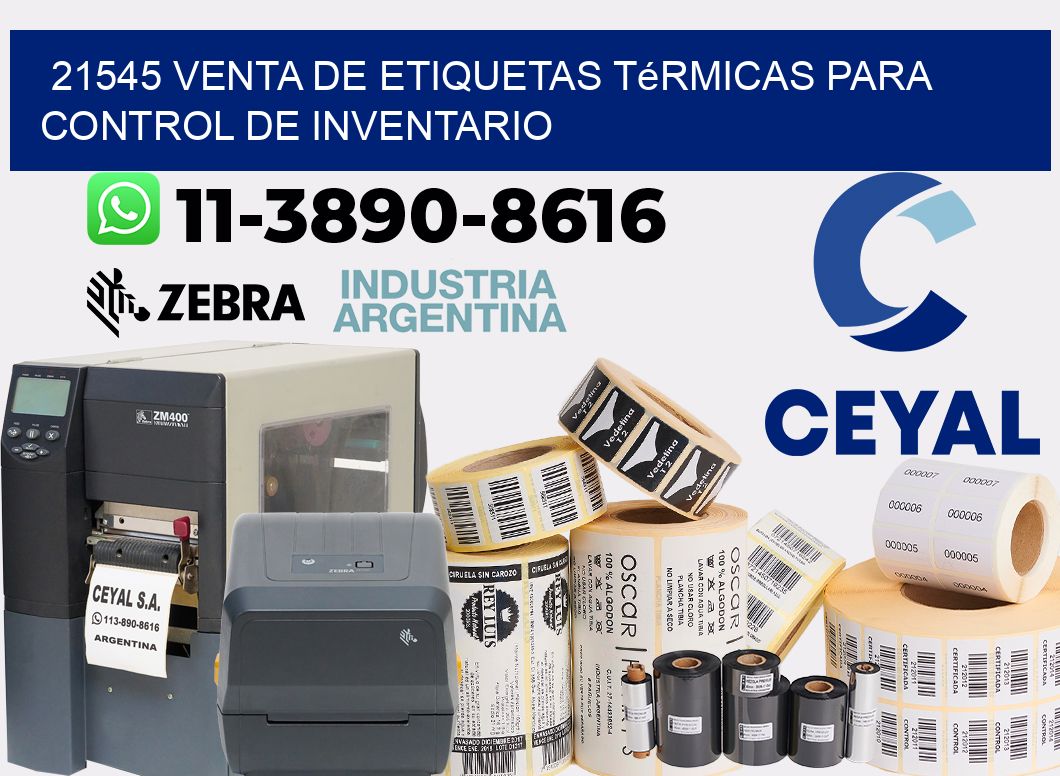 21545 venta de etiquetas térmicas para control de inventario