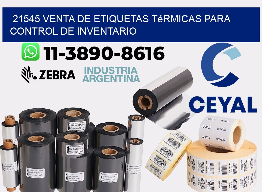 21545 venta de etiquetas térmicas para control de inventario
