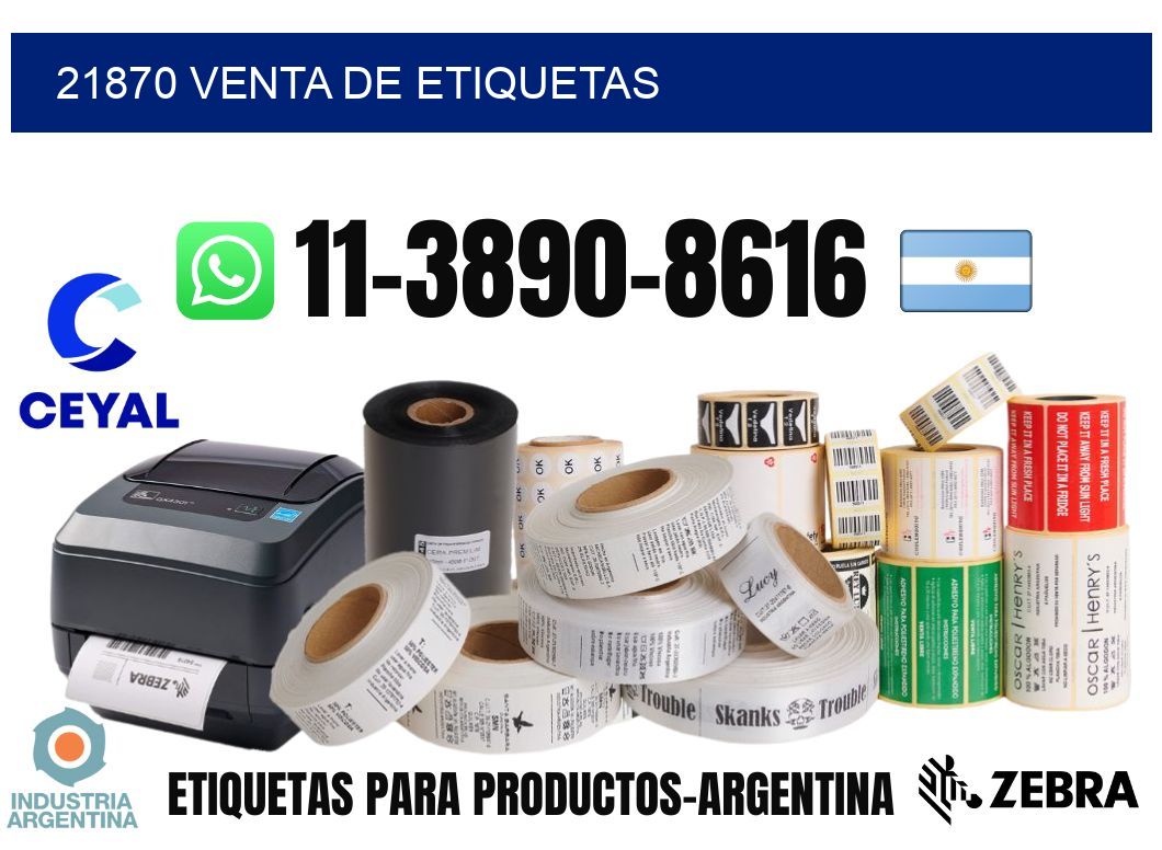 21870 venta de etiquetas
