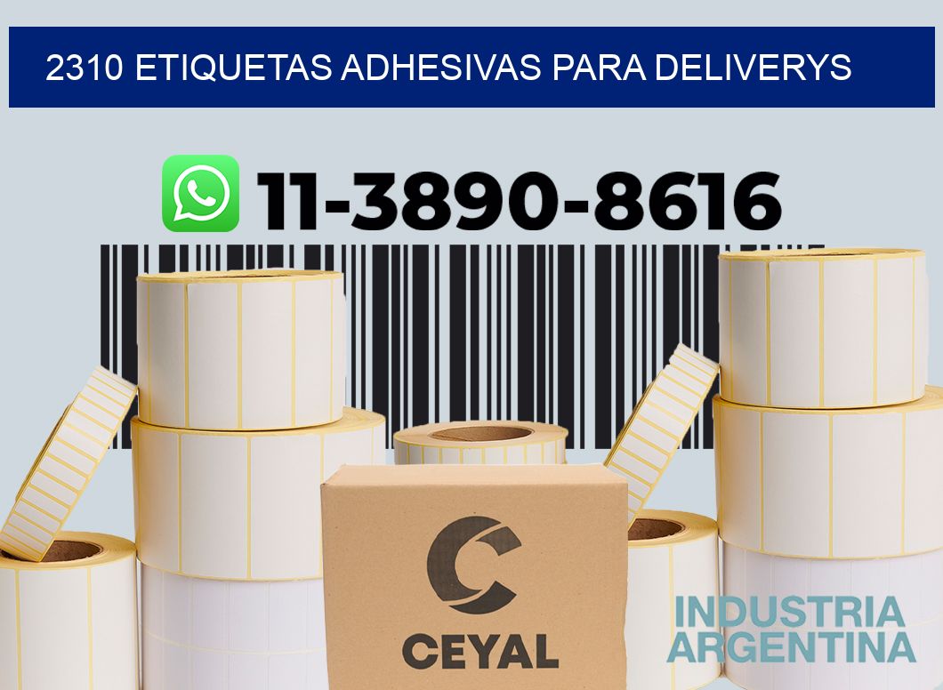 2310 etiquetas adhesivas para deliverys