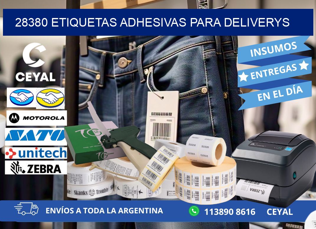 28380 etiquetas adhesivas para deliverys