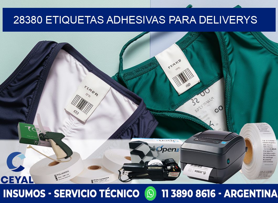28380 etiquetas adhesivas para deliverys
